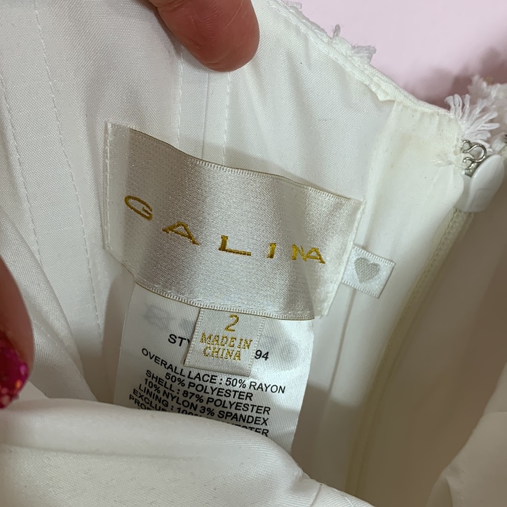 Galina, size 2 bridal jumpsuit LOVELY!!!! - Picture 6 of 6